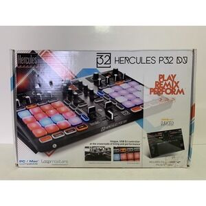 Hercules P32 All In One DJ Controller PC Mac USB DJuiced